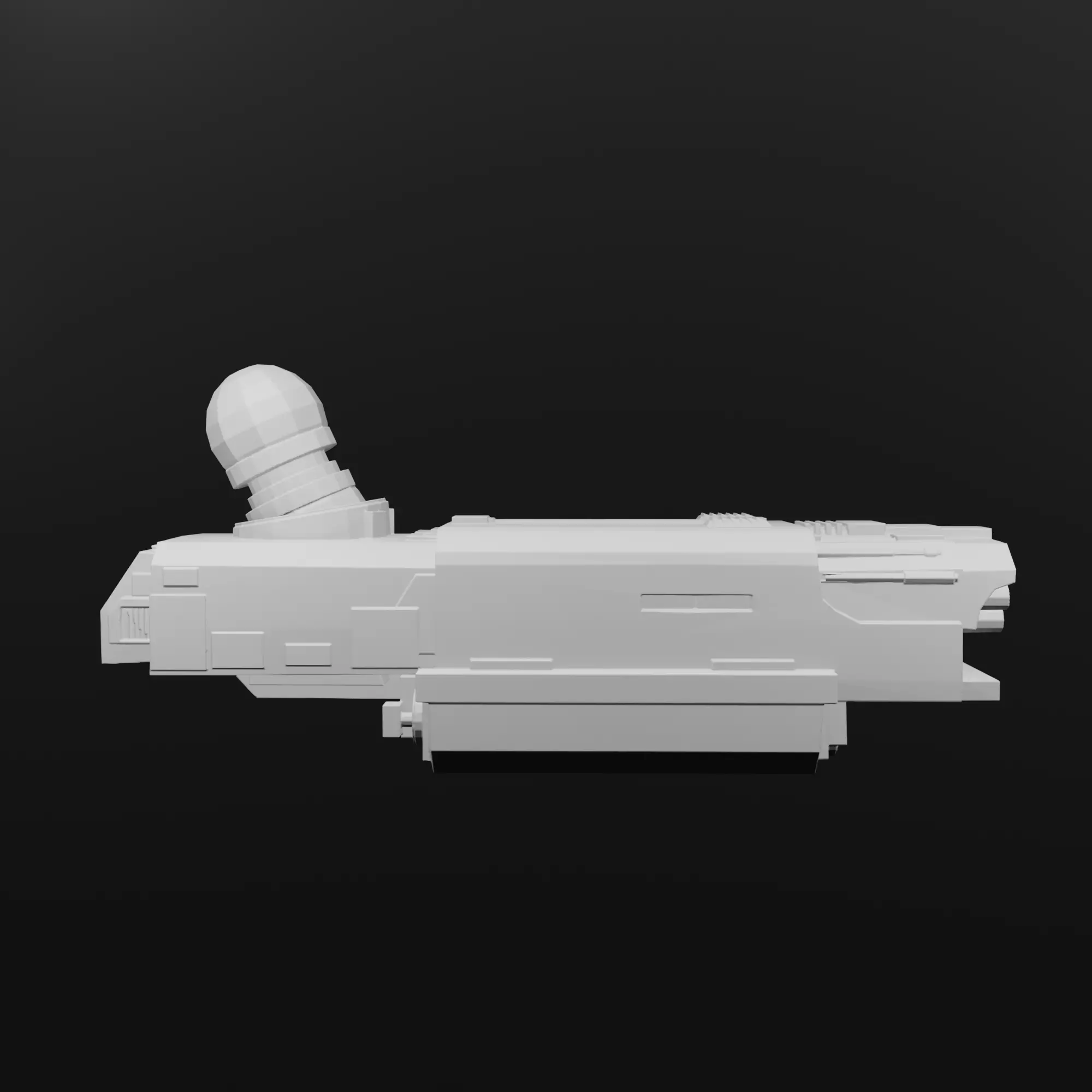 Warhound Bolter High Detail Sci Fi Weapon 3D Model STL 3D print model