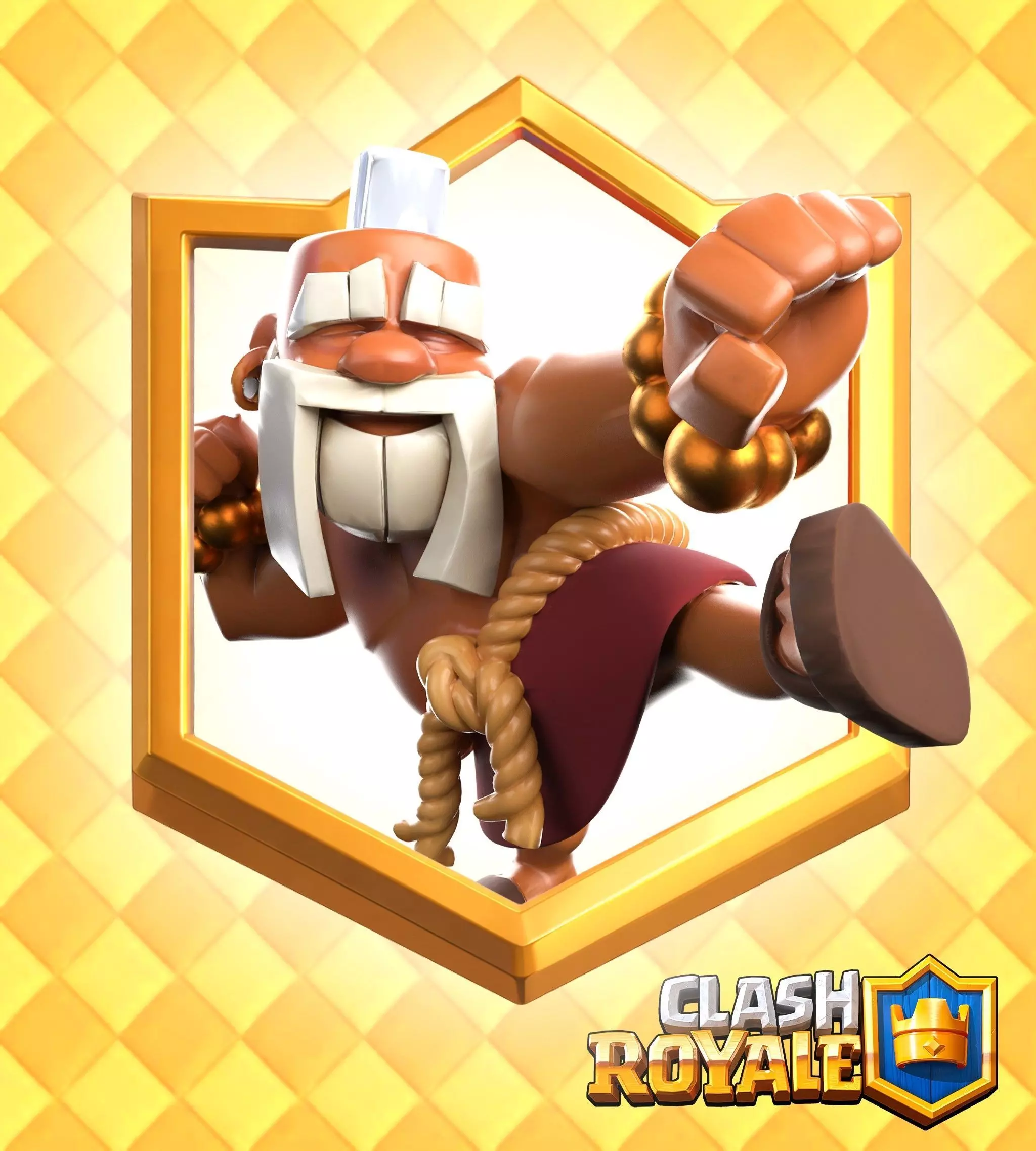 Clash Royale Monk Card 3D model