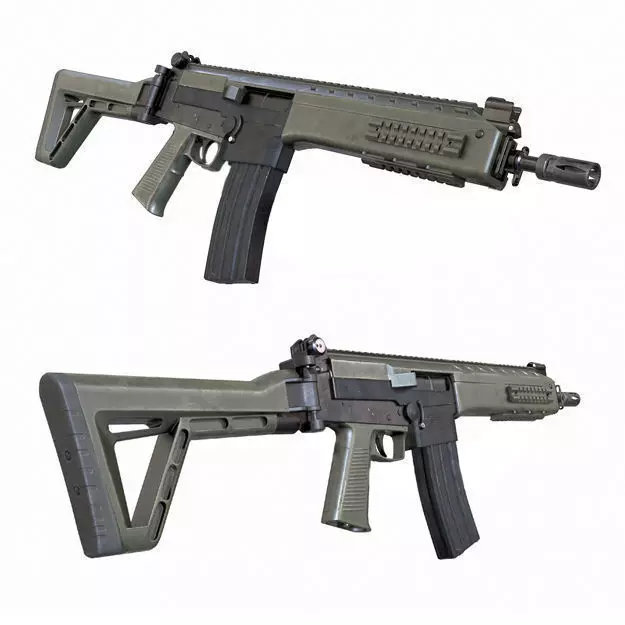 IA2 Assault Rifle Low-poly 3D model_0