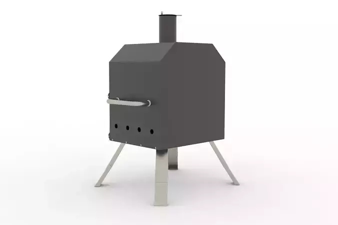 pizza oven 3D model 4