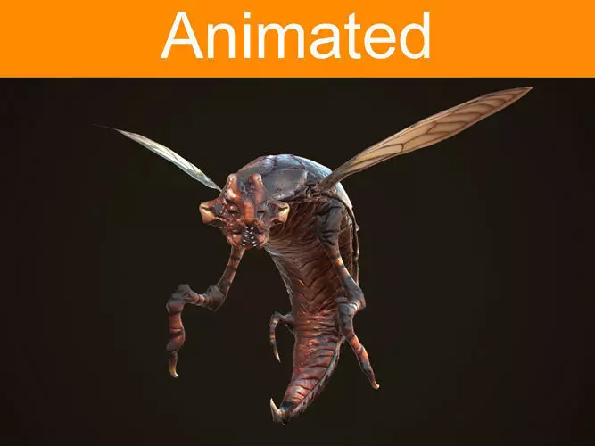 3D model Creature Insect VR / AR / low-poly rigged animated | CGTrader