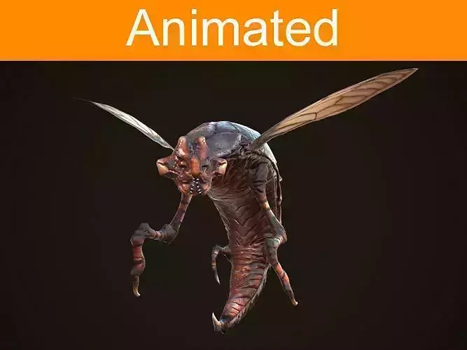 Creature Insect Low-poly 3D model