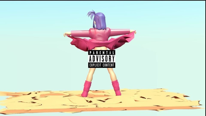Bulma DBz Dragon Ball Low-poly 3D model