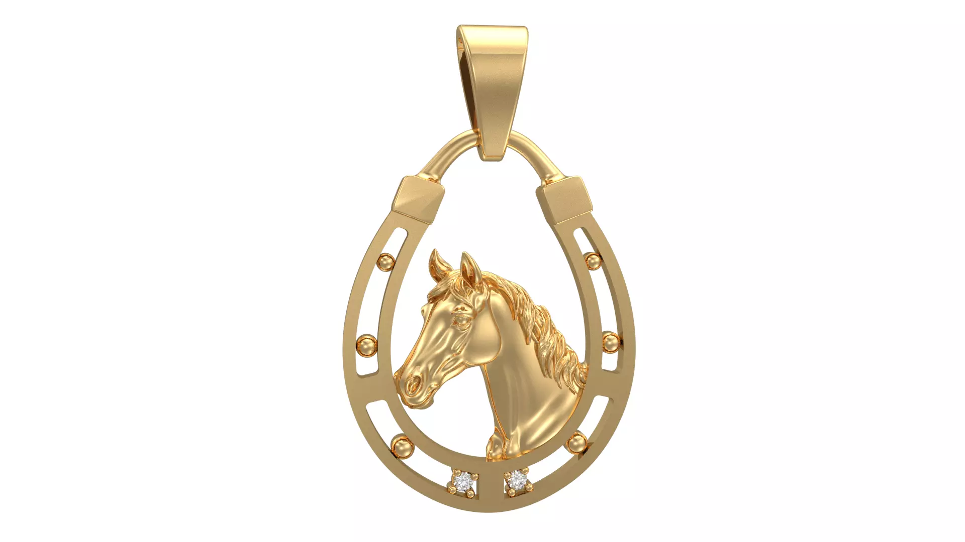 Horse Pendant 3D print model