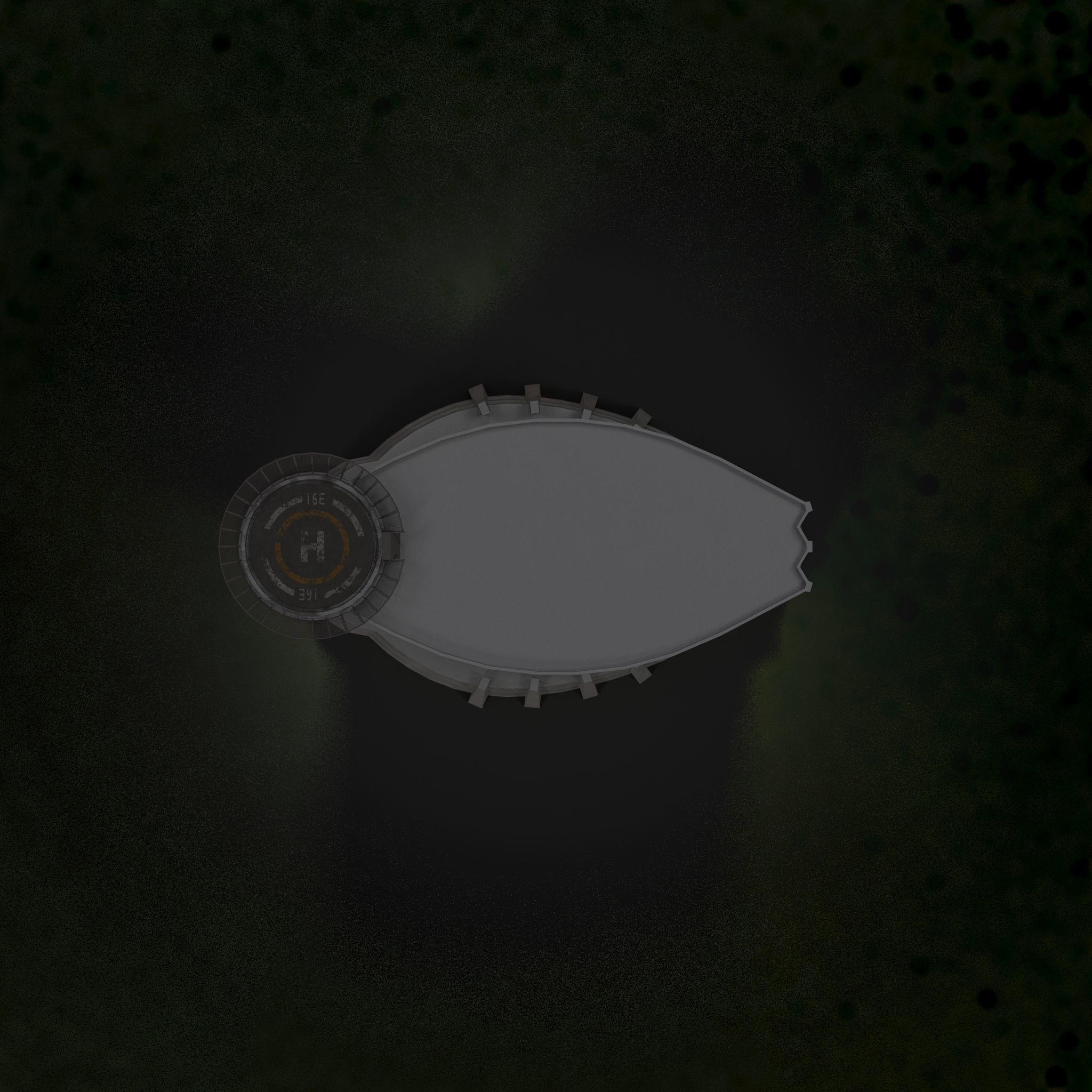 Skyscraper tall building Low-poly 3D model_11