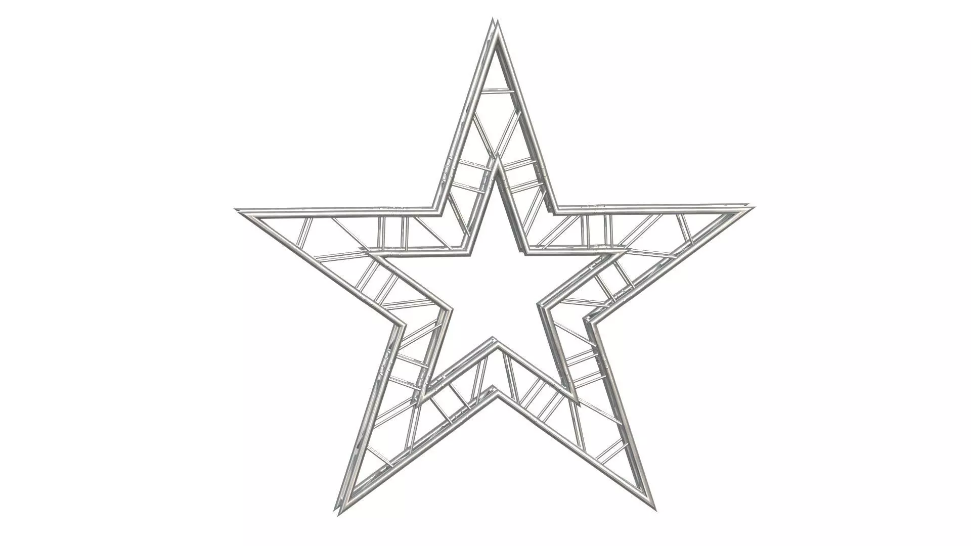 Star Truss Modular Stage Structure 3D model