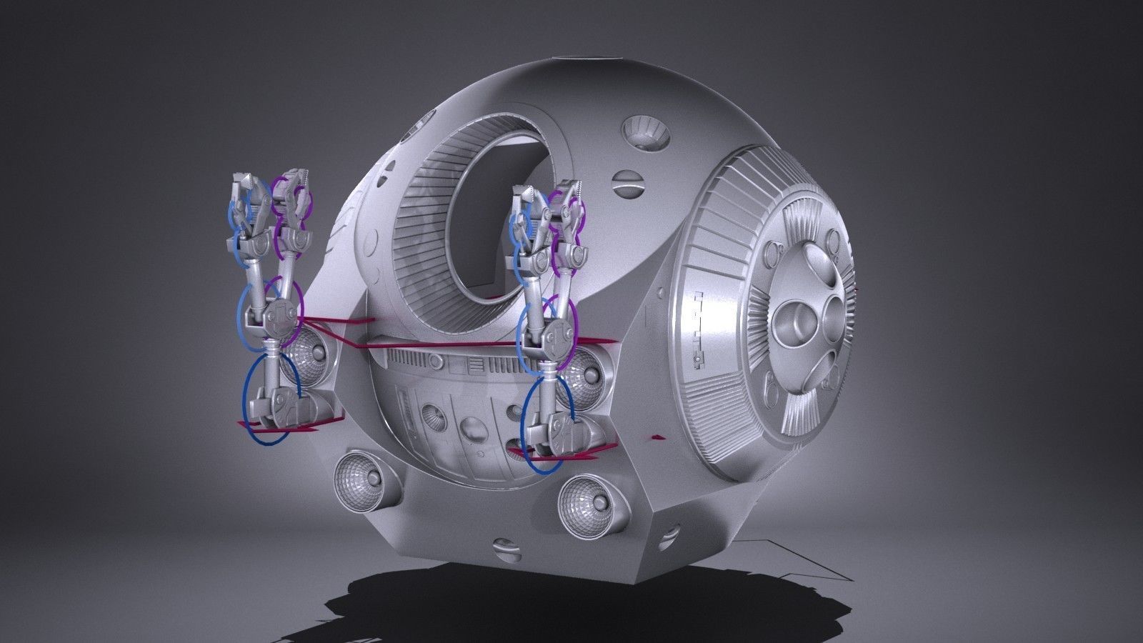 EVA Pod Space Odyssey 2001 3D model_7