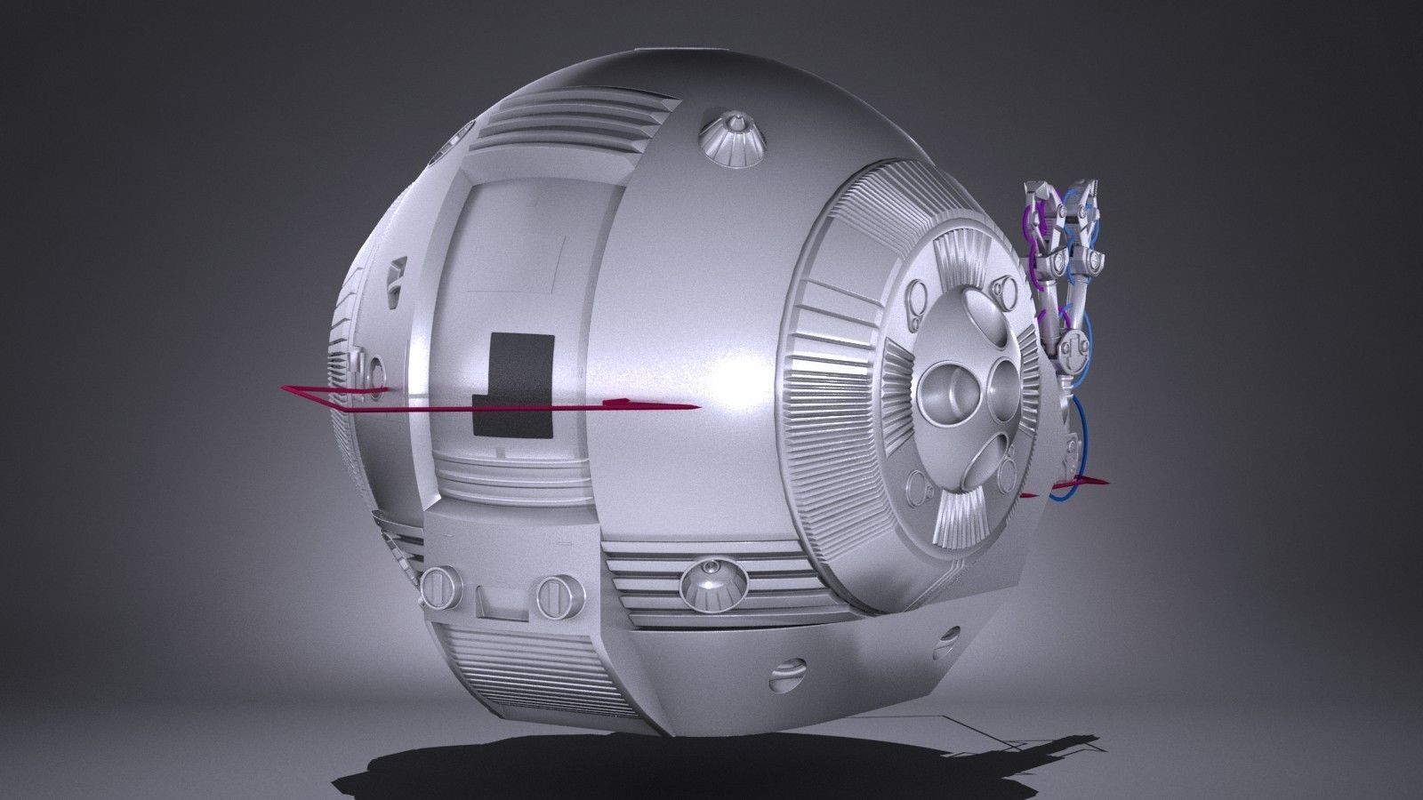 EVA Pod Space Odyssey 2001 3D model_9