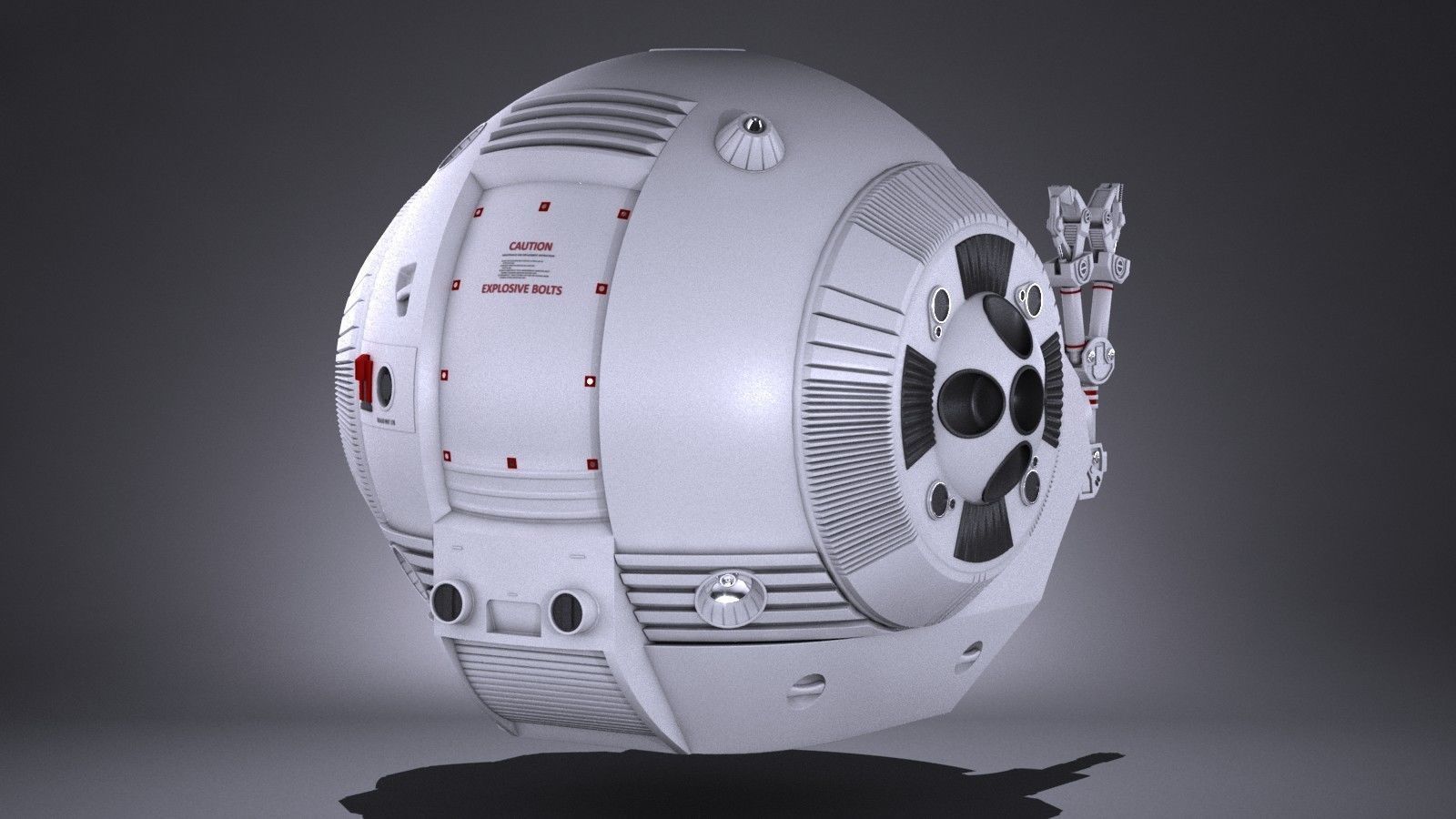 EVA Pod Space Odyssey 2001 3D model_2