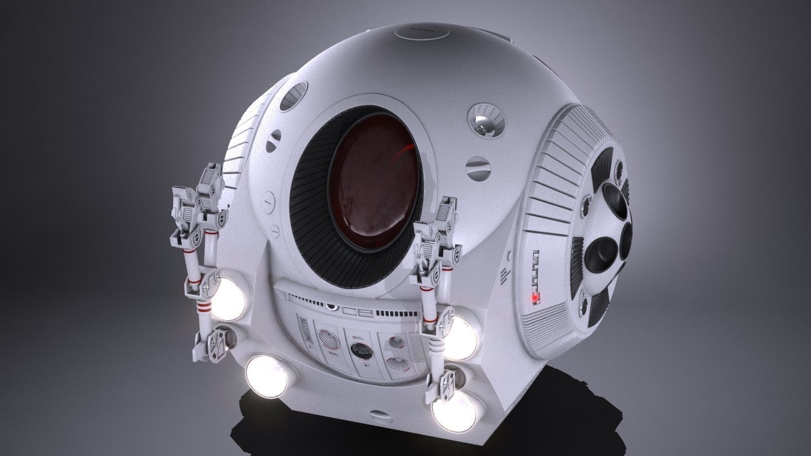 EVA Pod Space Odyssey 2001 3D model_1