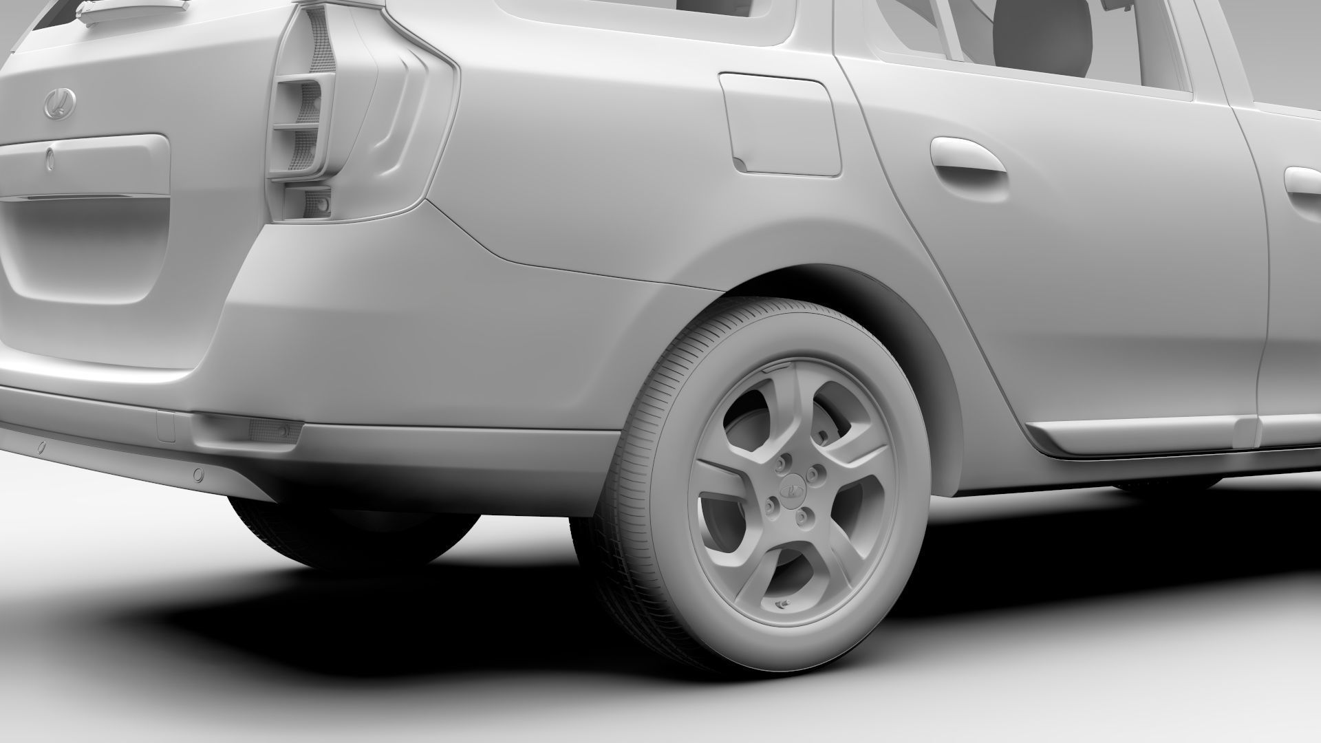 Lada Largus 2016 3D model_17