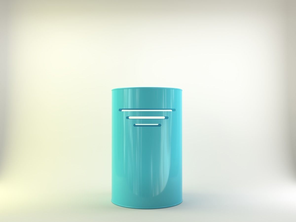 Bin in fancy metals and colors 3D model_12
