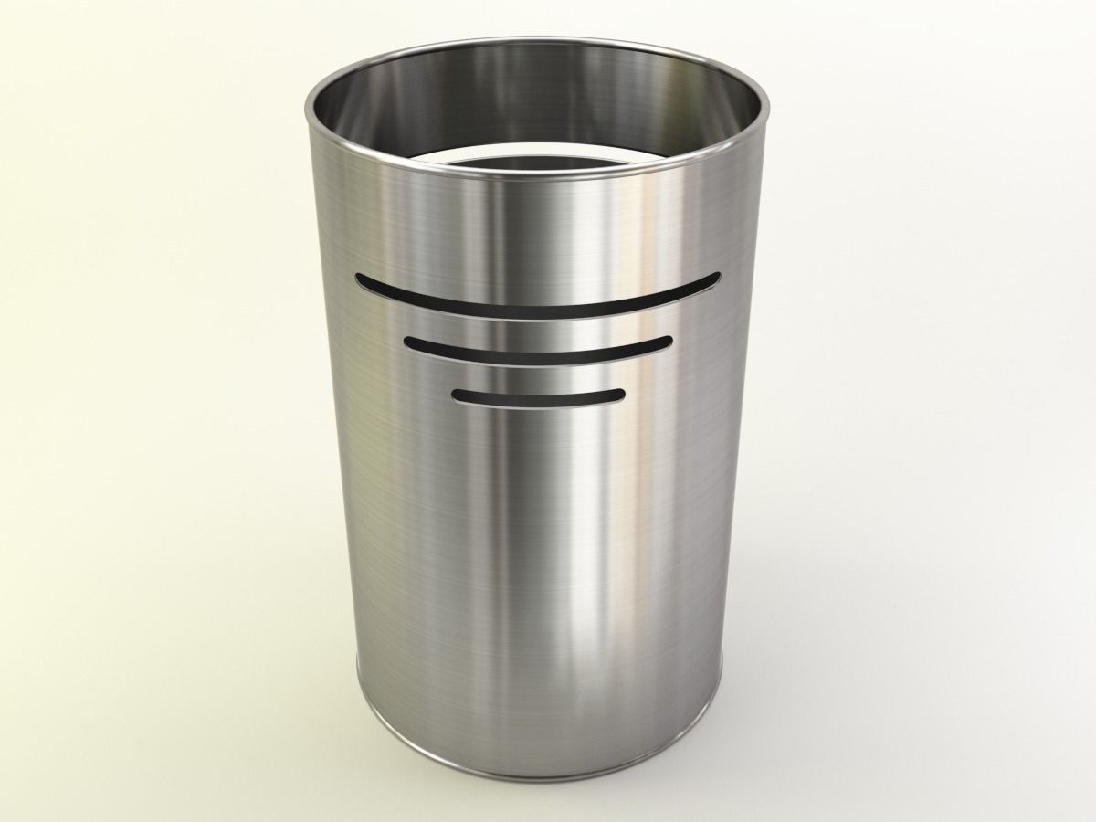 Bin in fancy metals and colors 3D model_0