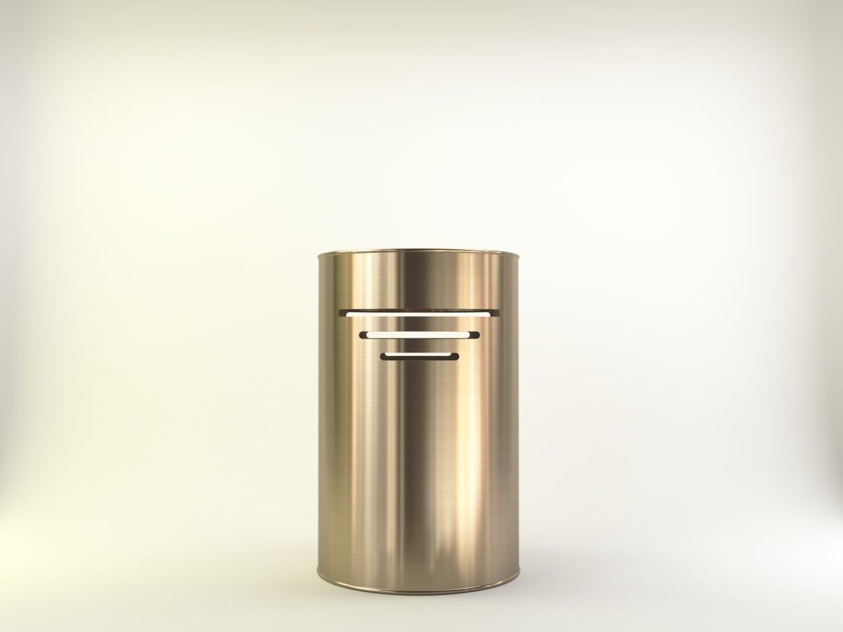 Bin in fancy metals and colors 3D model_7