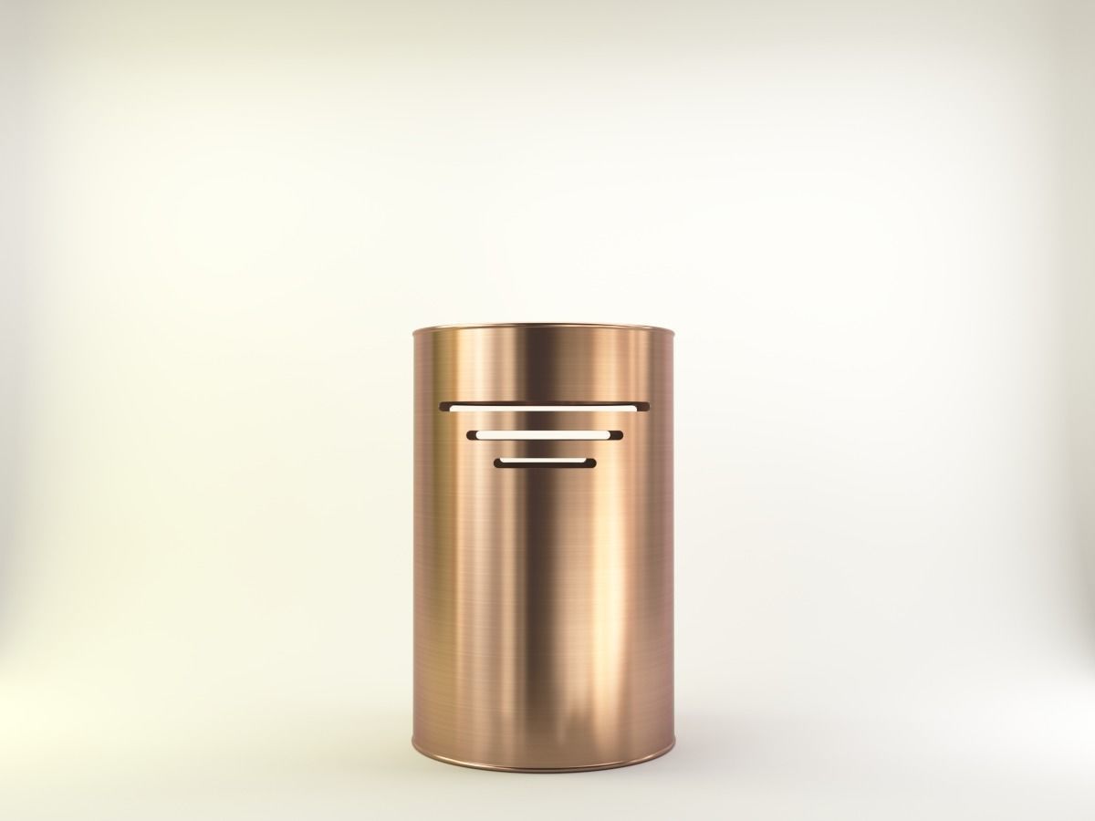 Bin in fancy metals and colors 3D model_8