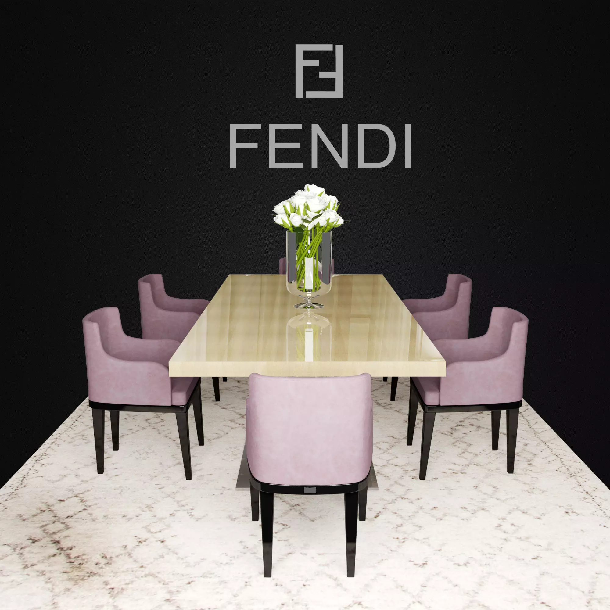Fendi Casa Dining 3D model