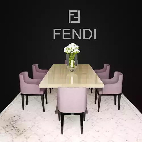 Fendi Casa Dining 3D model