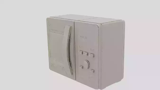 Kitchen Microwave Oven for 3D print Low-poly 3D model