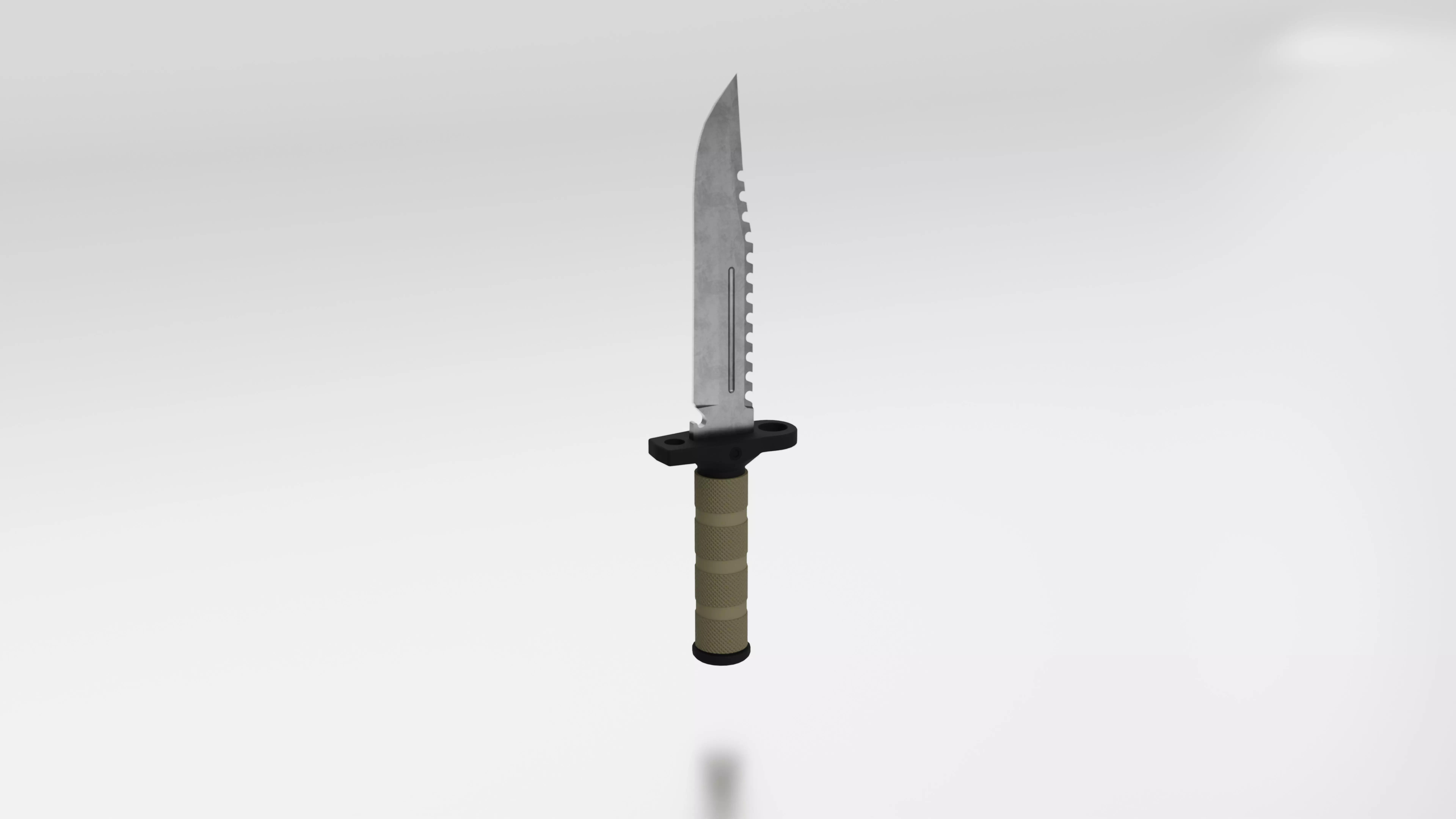 Game Ready Combat Knife - PBR Melee Weapon 3D model