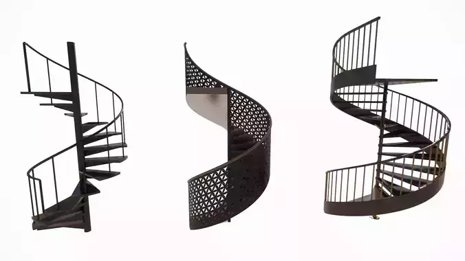 Spiral staircase -B11 3D model