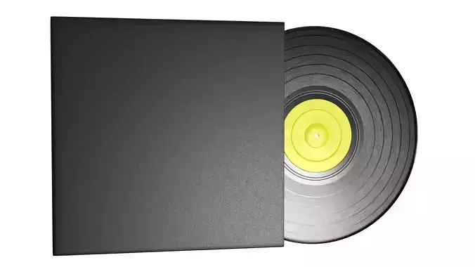 Vinyl Record PBR 7 Low-poly 3D model