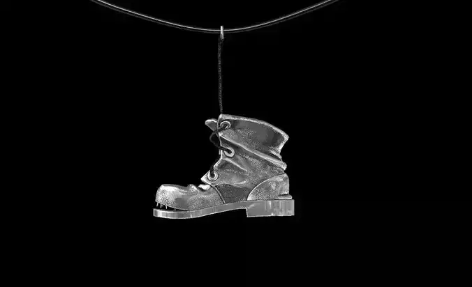 Pendant old shoe silver street collection