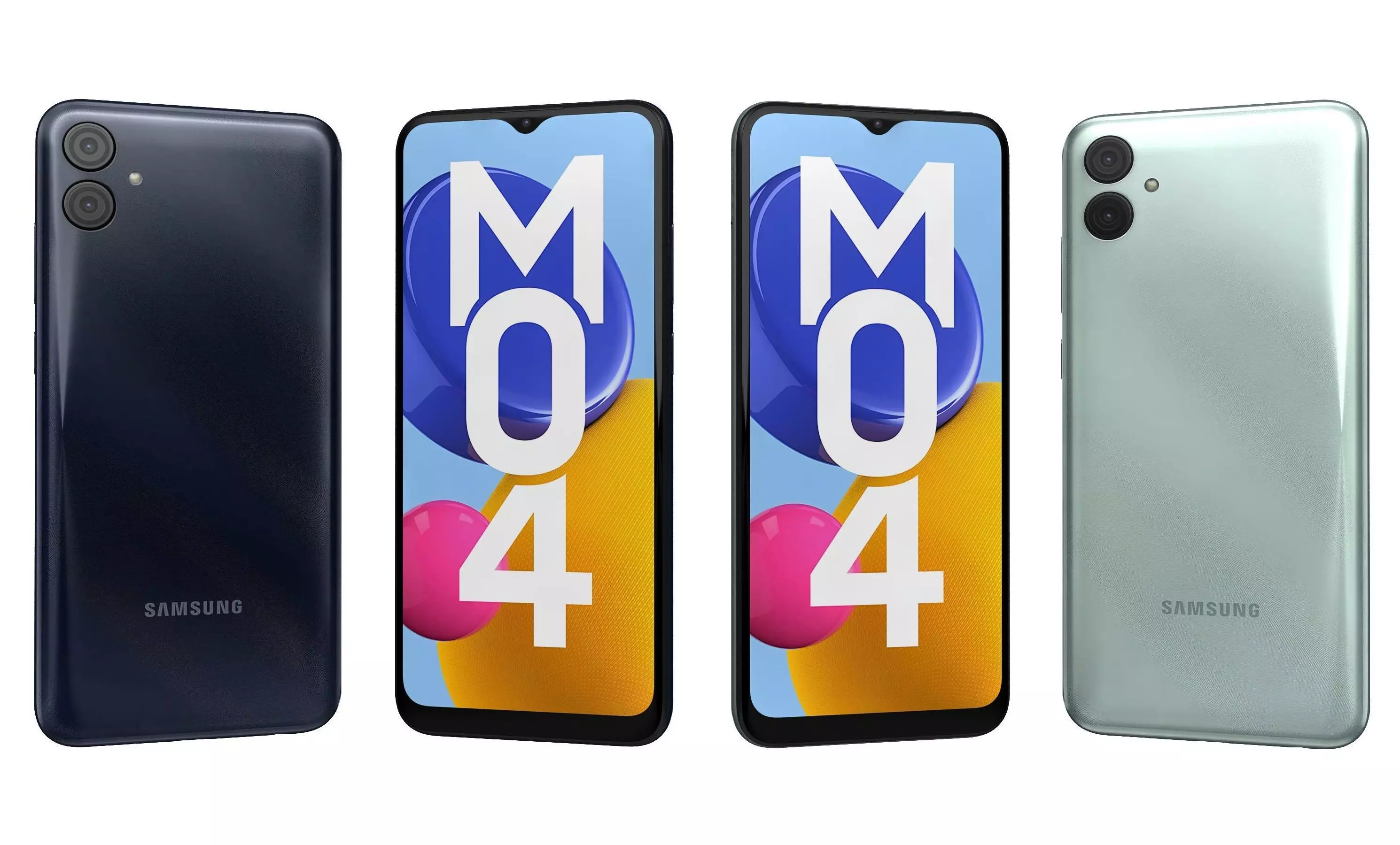 Samsung Galaxy M04 Blue And Green High Poly 3D model