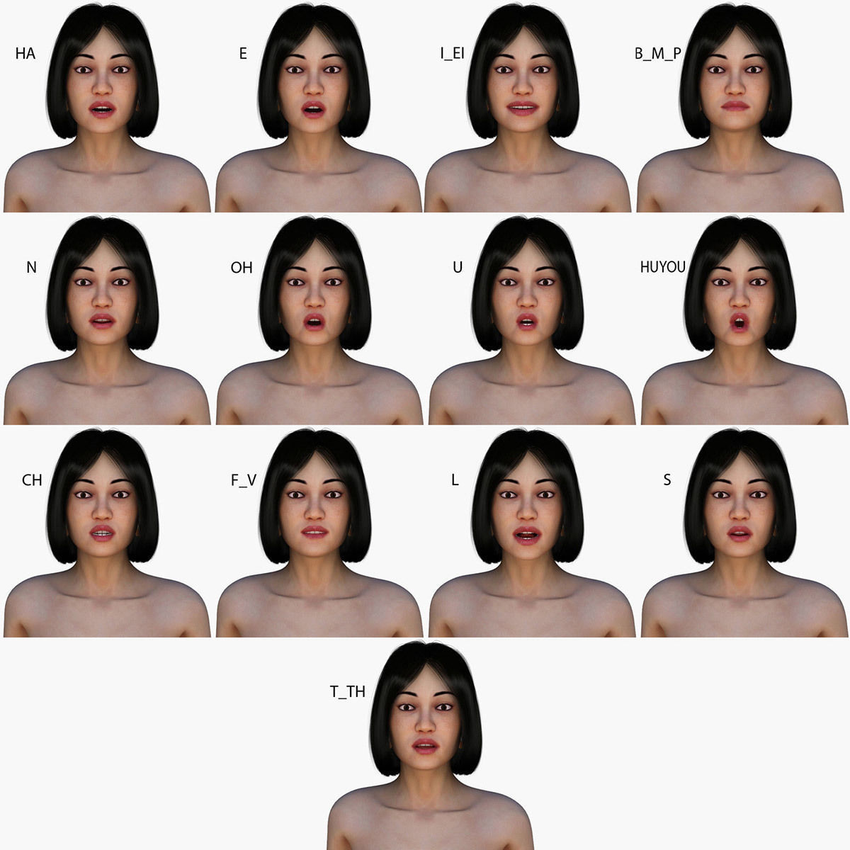 Adventuress Woman Low-poly 3D model_19