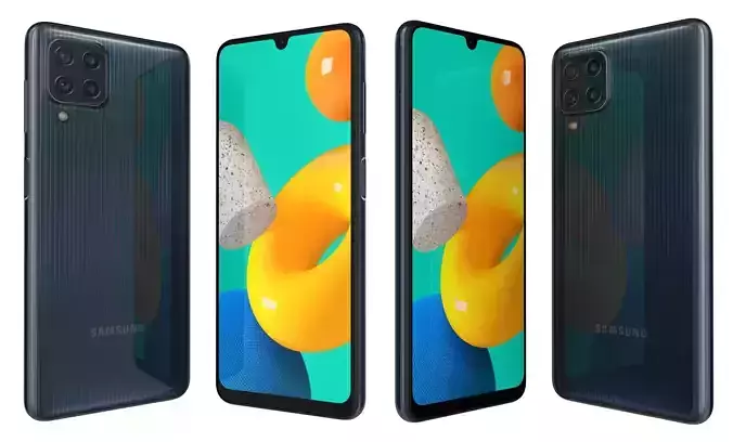 Samsung Galaxy M32 Black High Poly 3D model