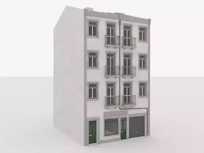 Building Lisbon  Vray and Corona