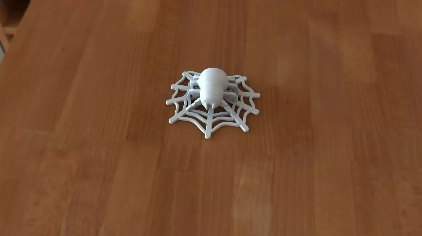 Spider silver web 3D print model_0