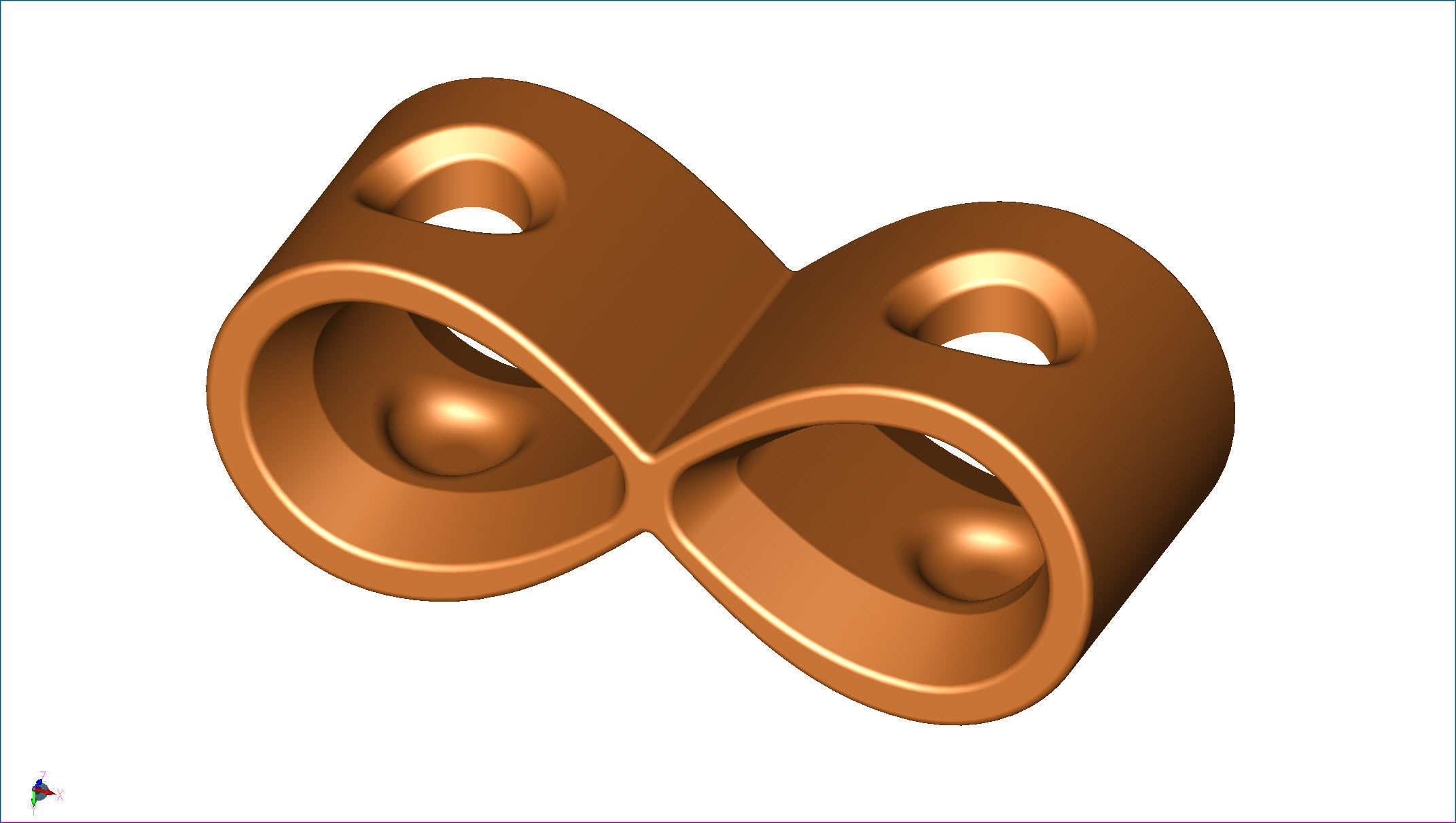 Infiniti Toothbrush Holder 3D print model_1