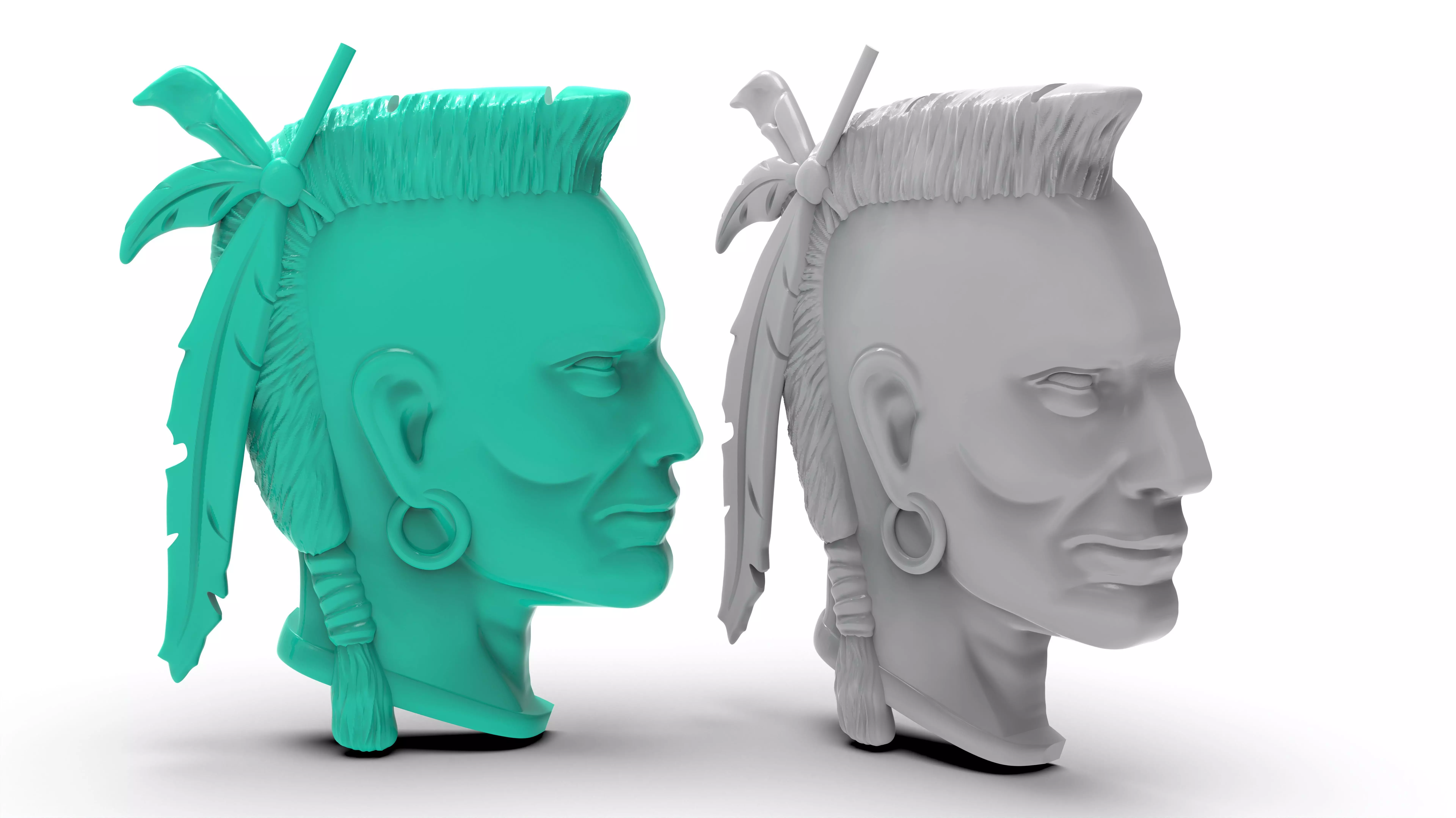 Mohawk Raccoon 3d model print ready file 3D print model
