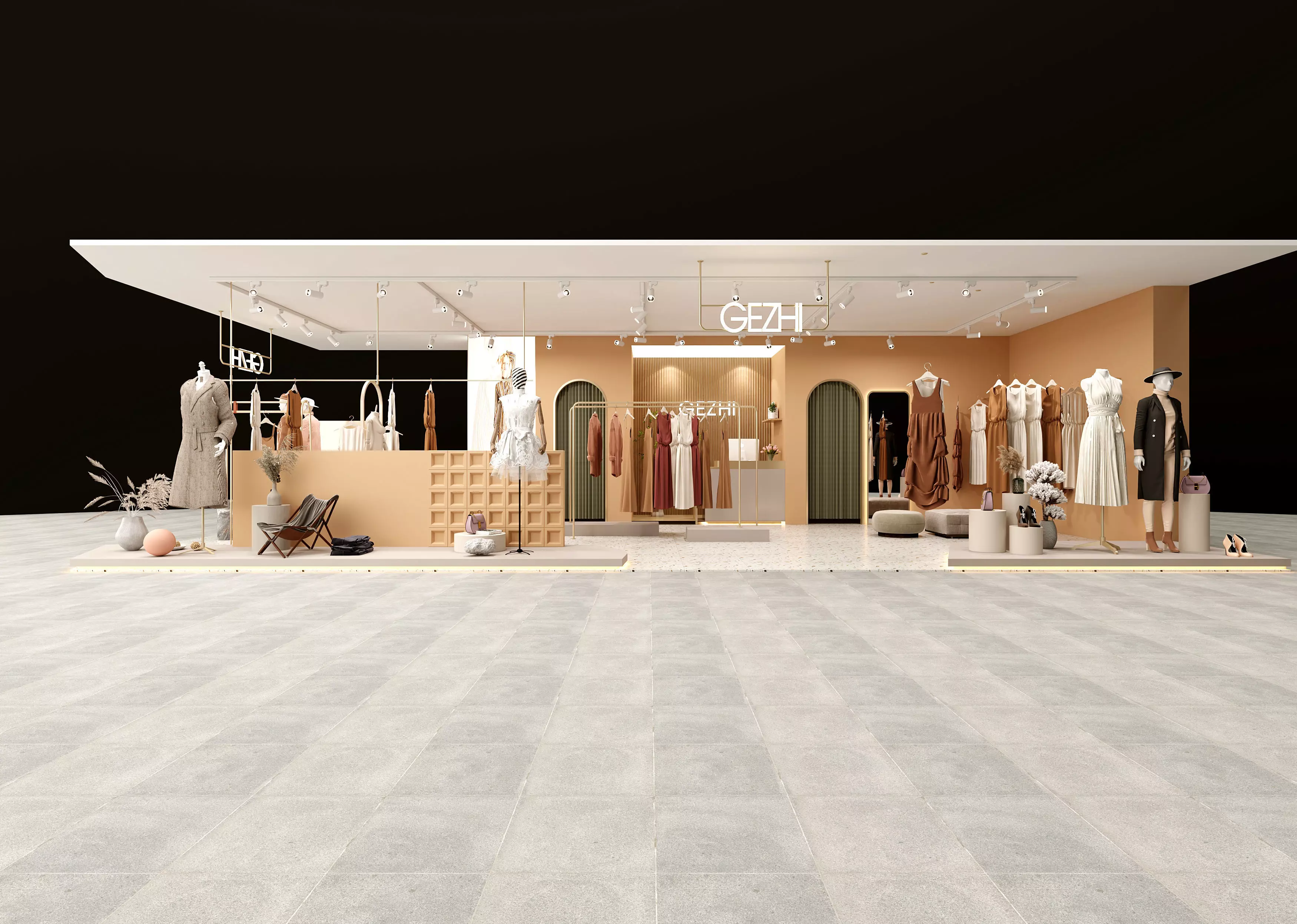 Female Clothing Store 3D model