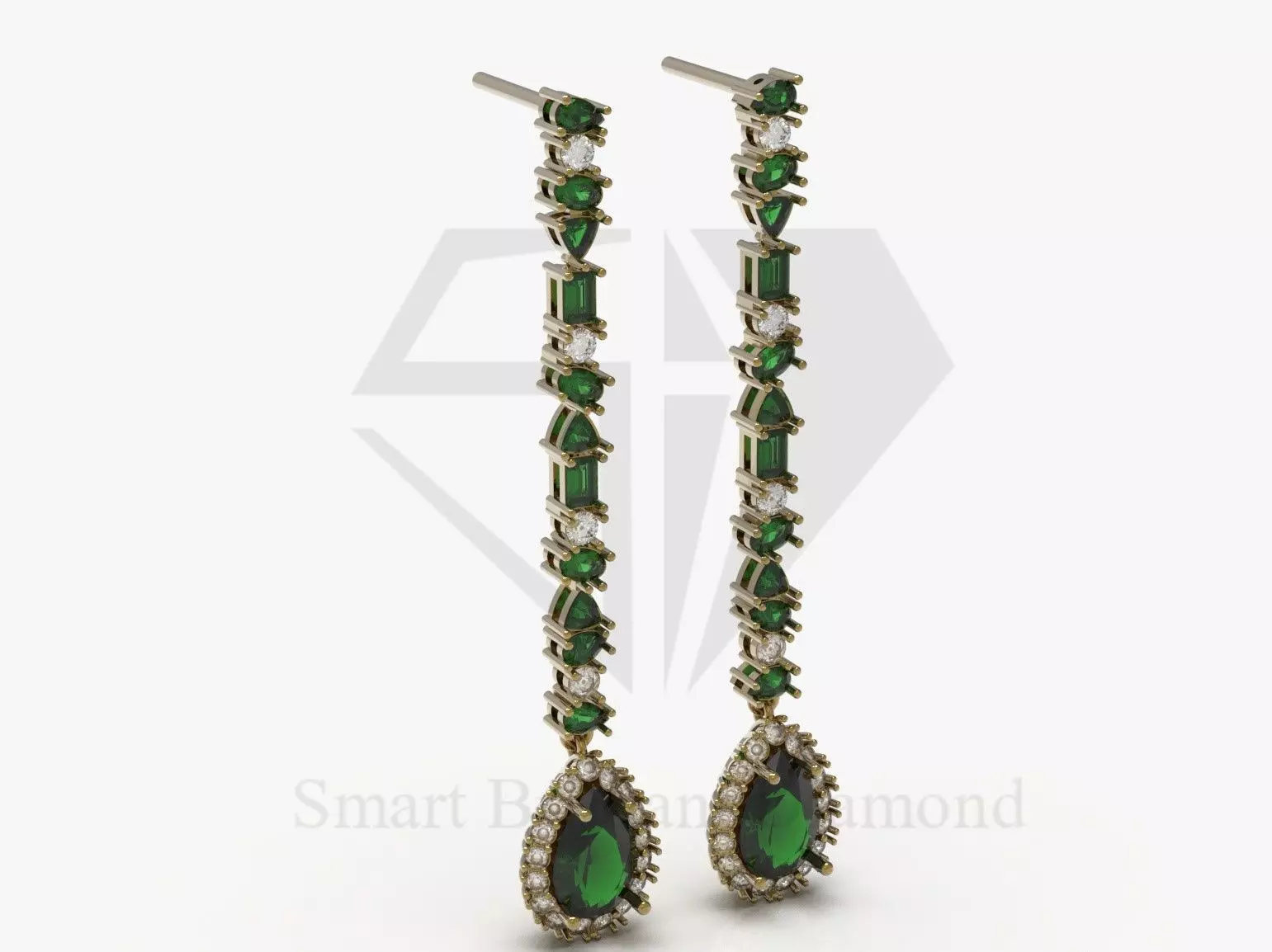 Elegant Earrings Ready for 3D Printing je0172 3D print model