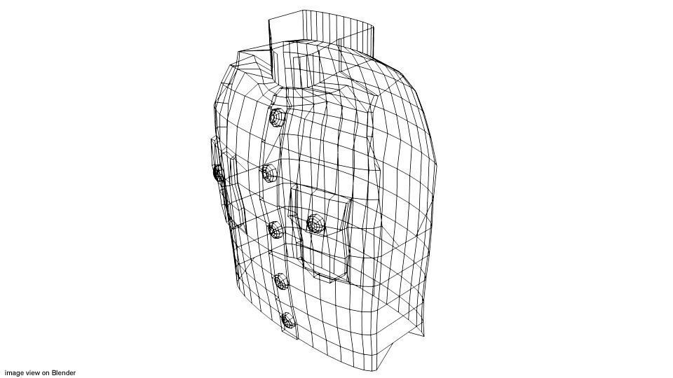 Armour Vest - Type 2 3D model_3