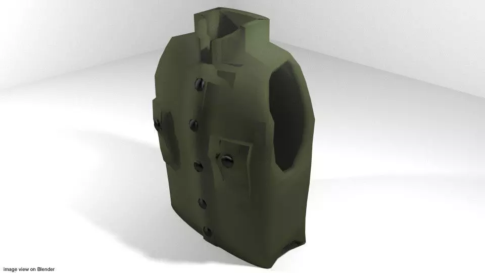 Armour Vest - Type 2 3D model_0
