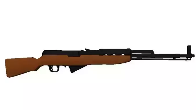 Low Poly SKS ak - rifle