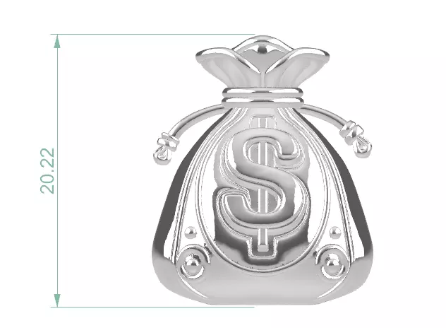 Money Bag 3D print model