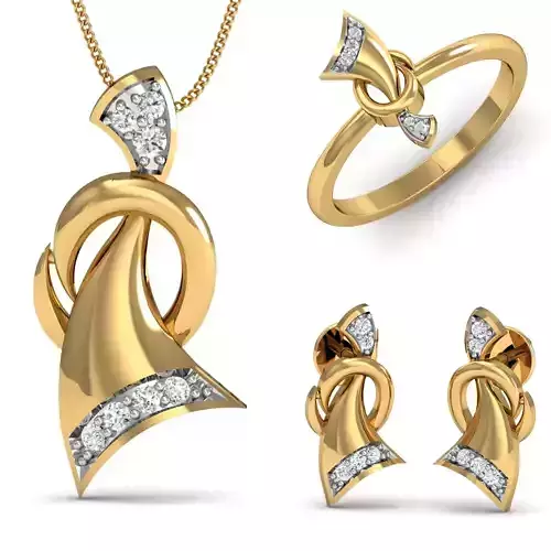 Diamond Locket Set 3D print model