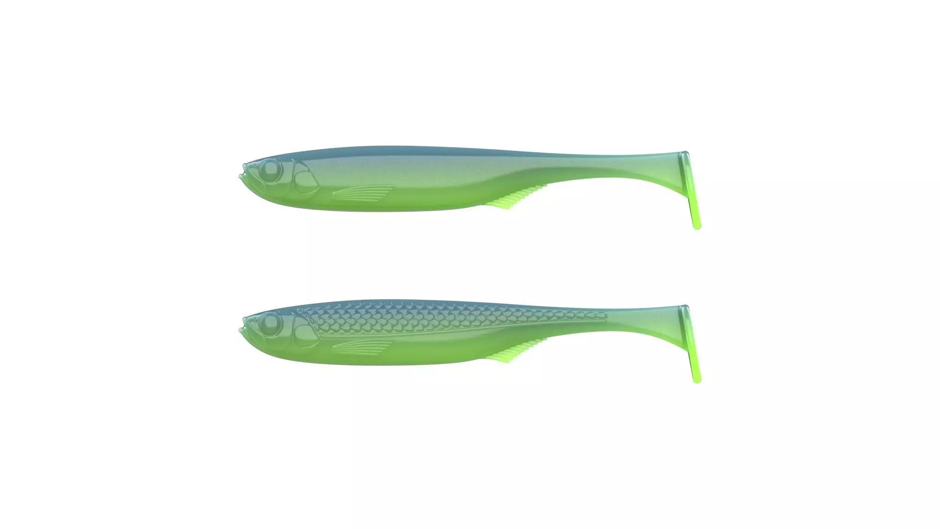 Soft Fishing Lure - Minnow Paddle Tail 100mm 3D print model