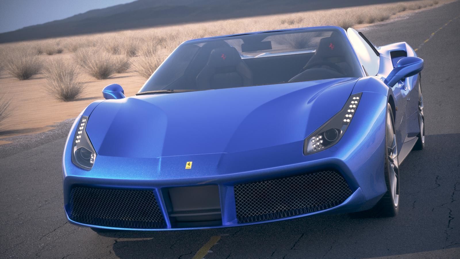 Ferrari 488 GTB Spider 2017 3D model_5