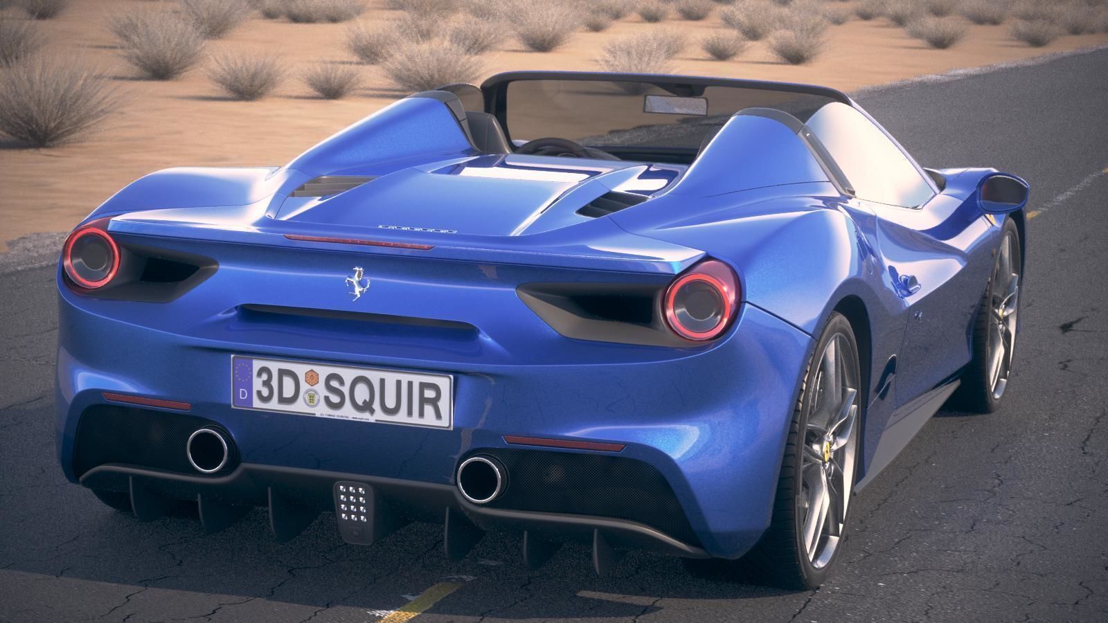 Ferrari 488 GTB Spider 2017 3D model_7