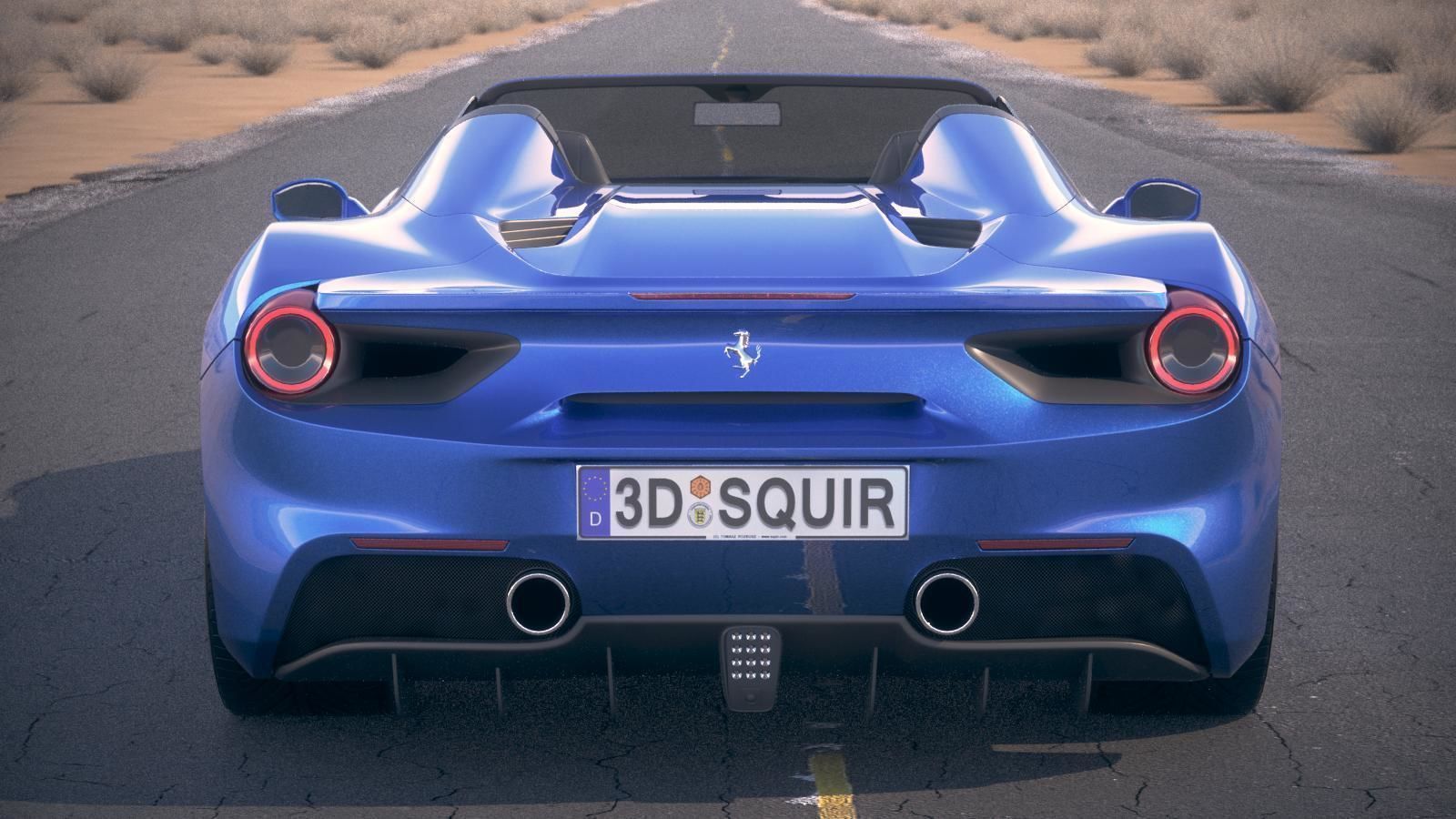 Ferrari 488 GTB Spider 2017 3D model_16