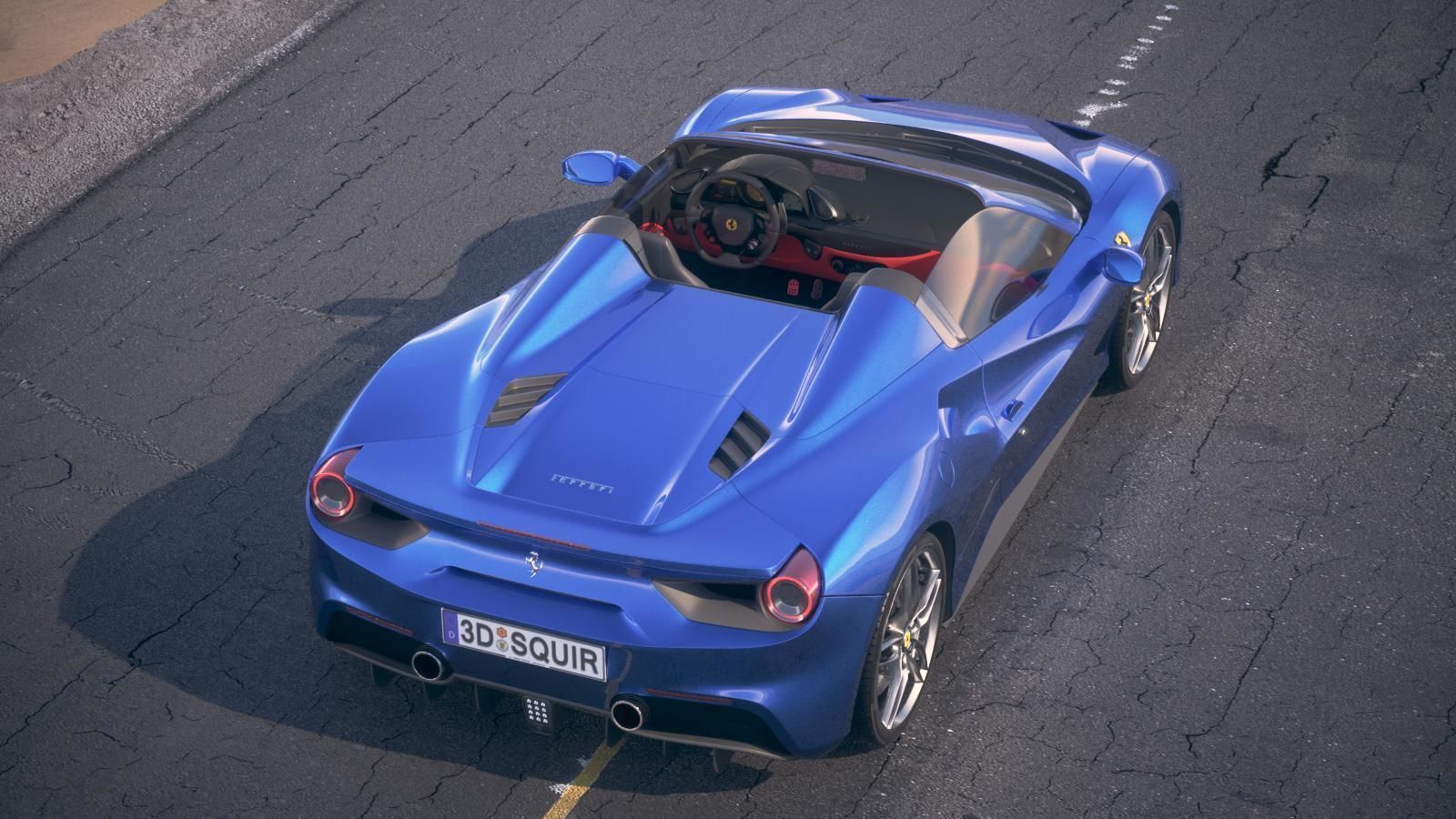 Ferrari 488 GTB Spider 2017 3D model_11