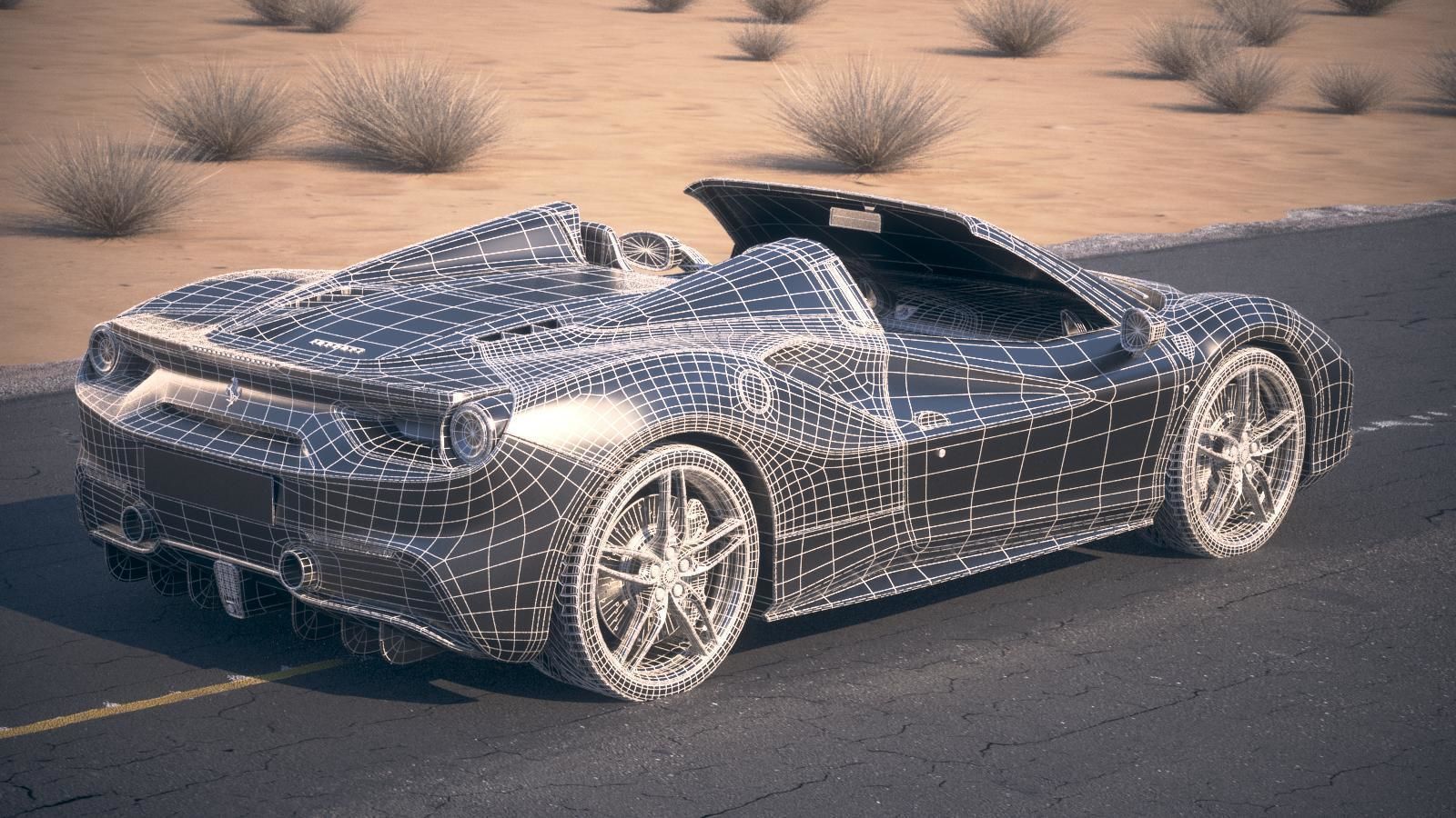 Ferrari 488 GTB Spider 2017 3D model_19