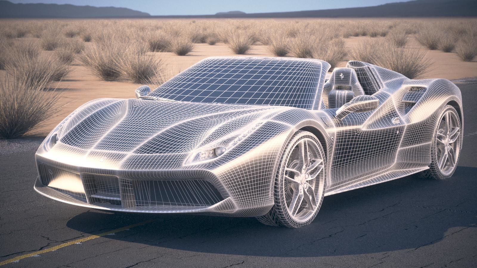 Ferrari 488 GTB Spider 2017 3D model_18