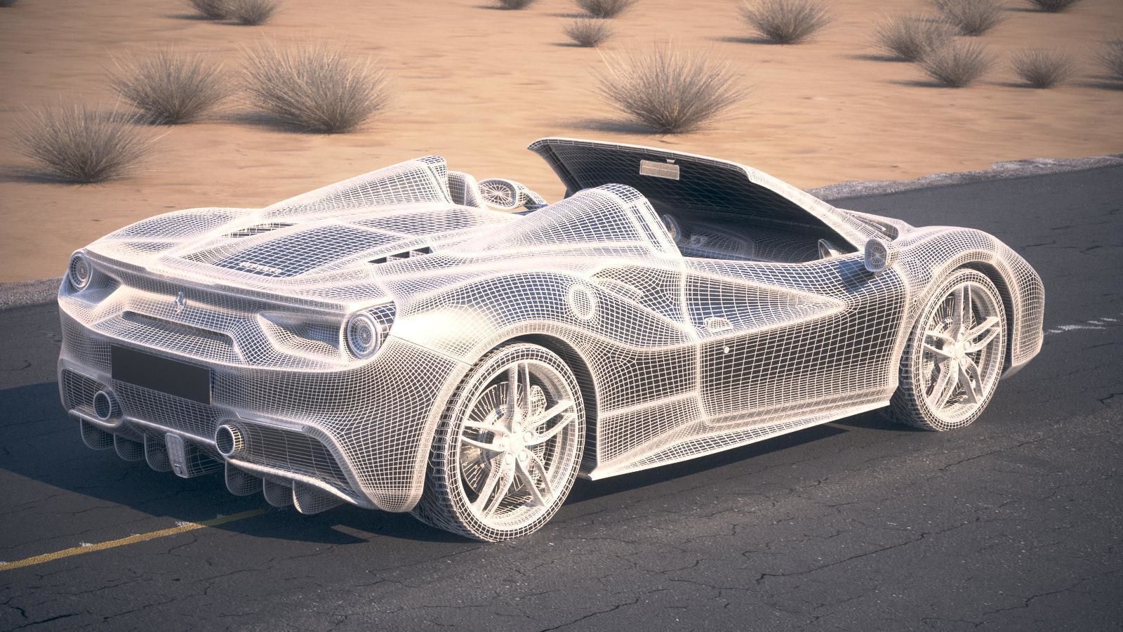 Ferrari 488 GTB Spider 2017 3D model_17