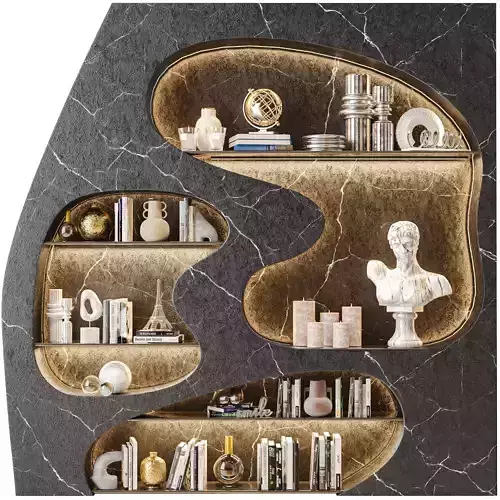 Wardrobe with luxury decor Bust 3D model