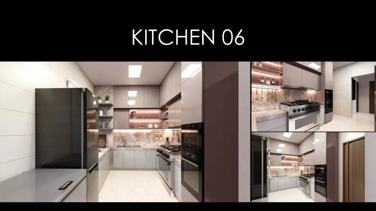MORDERN KITCHEN 06 INTERIOR Low-poly 3D model